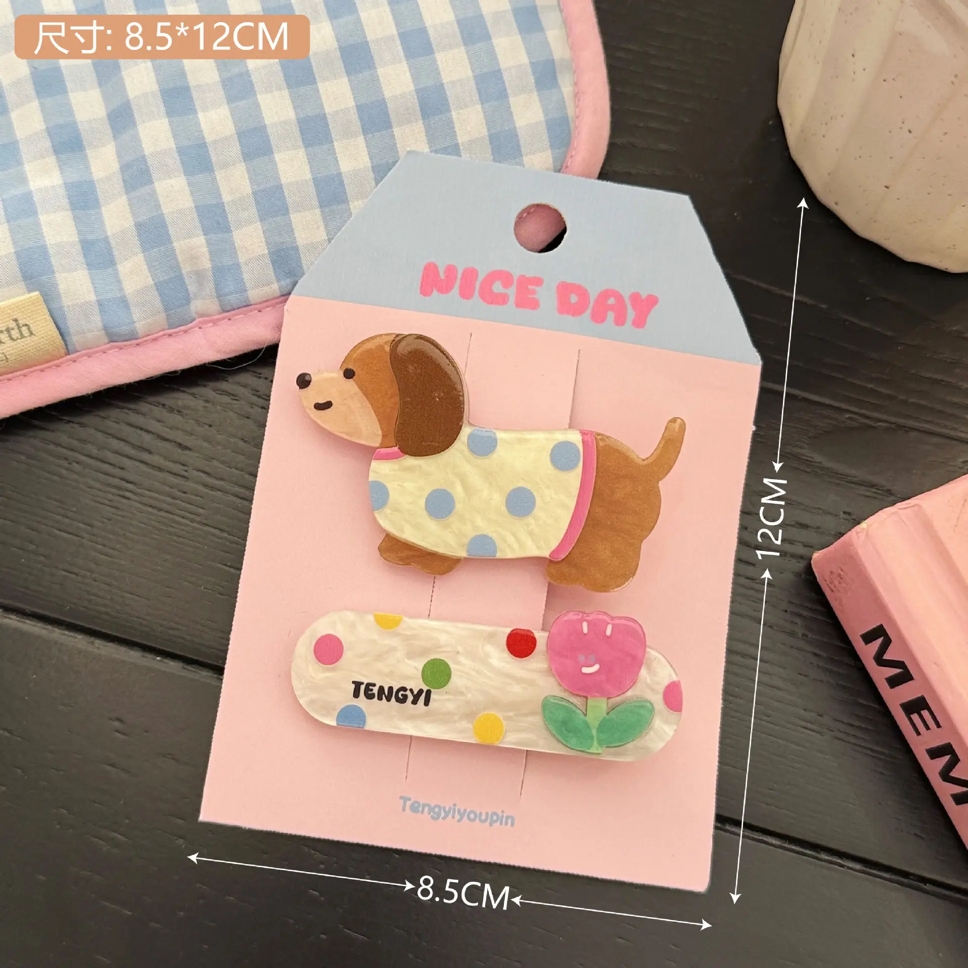 Cute Cartoon Puppy Hairpin Clip Set for Girls - Image 3