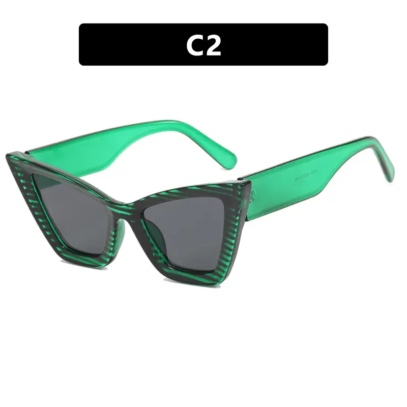 2023 New Fashion Cat-Eye Sunglasses for Women Black Gradient