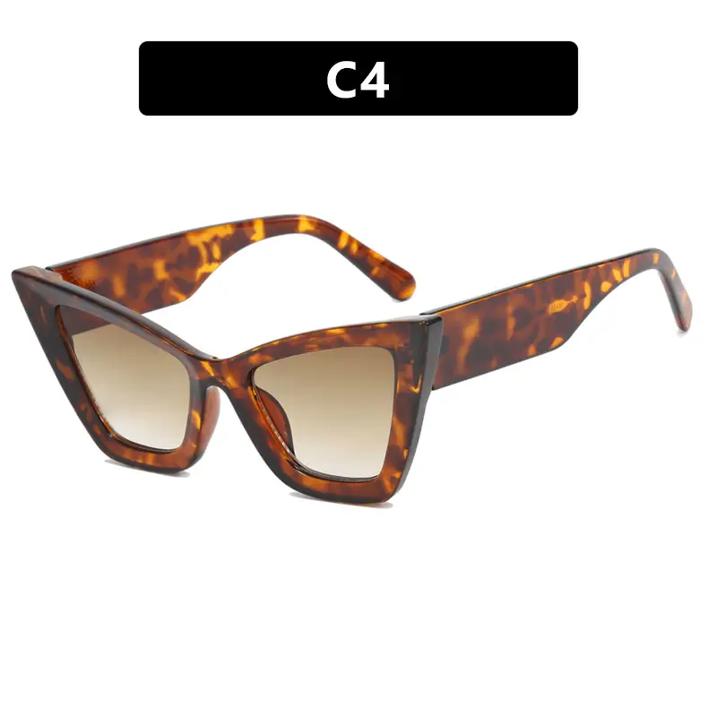 2023 New Fashion Cat-Eye Sunglasses for Women Black Gradient - Image 2