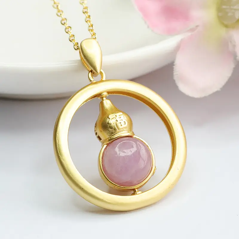 Guan Yu Purple Kunzite Necklace for Women