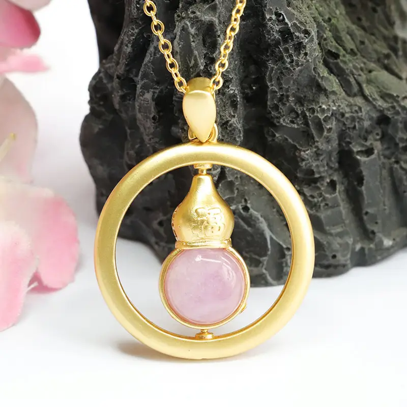 Guan Yu Purple Kunzite Necklace for Women