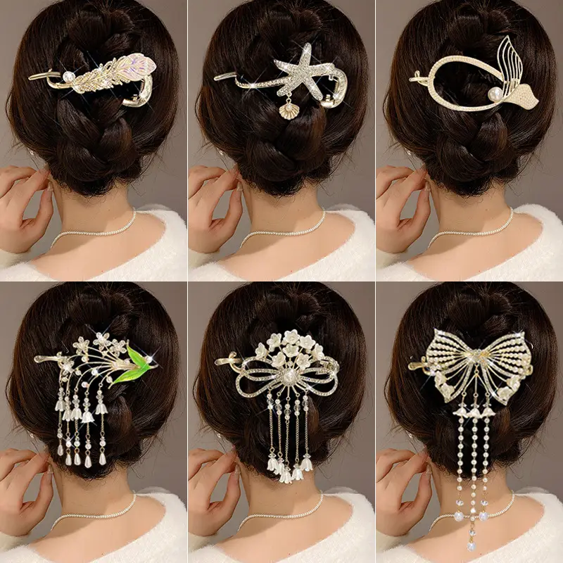 Red Flocking Tassel Hair Clip for Women 2023 - Image 16