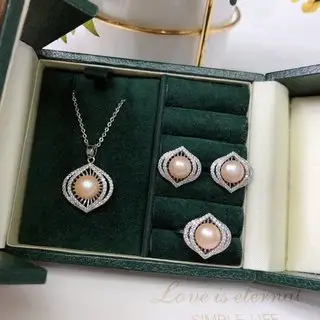 Freshwater Pearl 3Pc Set 8-9mm Colors Free - Image 2
