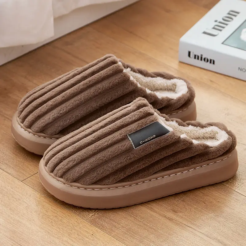 Men's Cotton Warm Slippers Plus Size Winter - Image 2