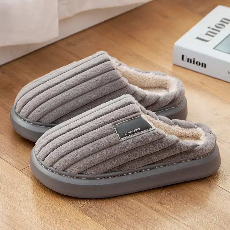 Men's Cotton Warm Slippers Plus Size Winter - Image 3