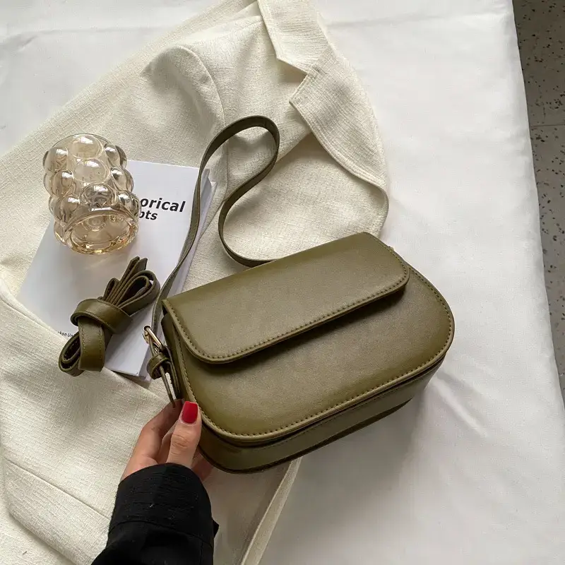 Women's 1-Piece Underarm Crossbody Bag Beige White - Image 2