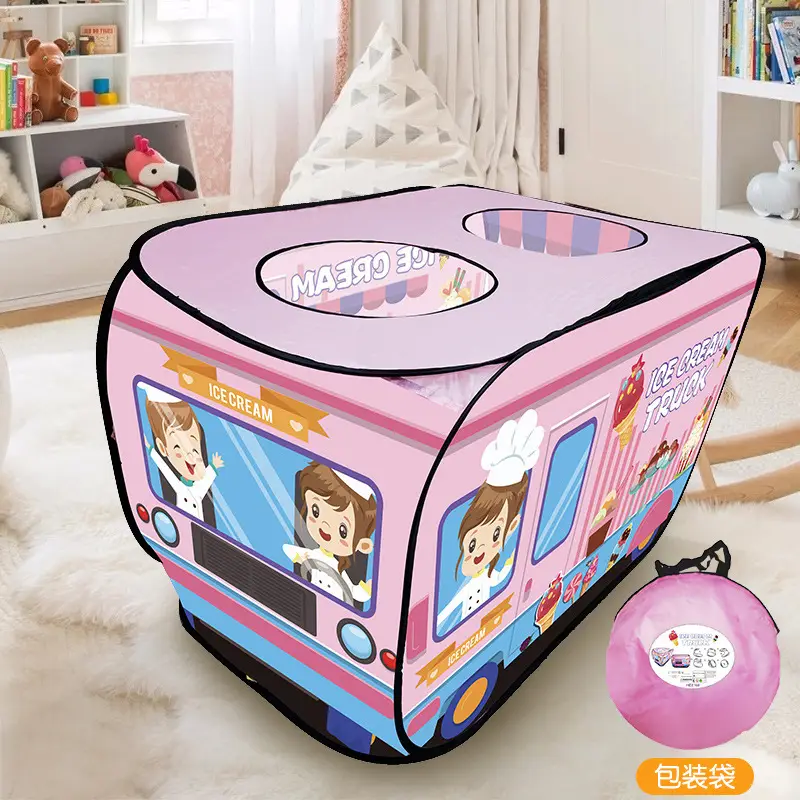 Pink Unicorn Indoor Pop-Up Tent with Automatic Pop-Up Skylight - Image 11