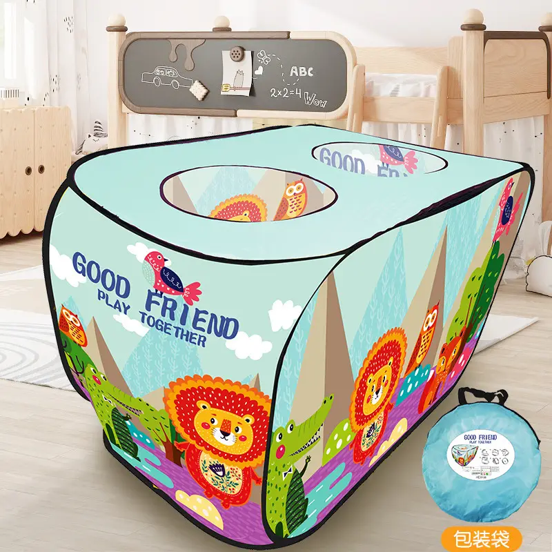 Pink Unicorn Indoor Pop-Up Tent with Automatic Pop-Up Skylight - Image 4