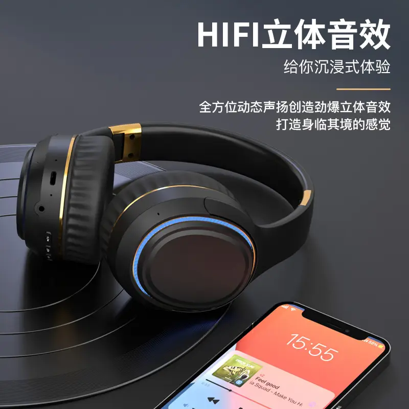 Wireless Bluetooth Headset with Heavy Bass & Foldable Design - Image 5