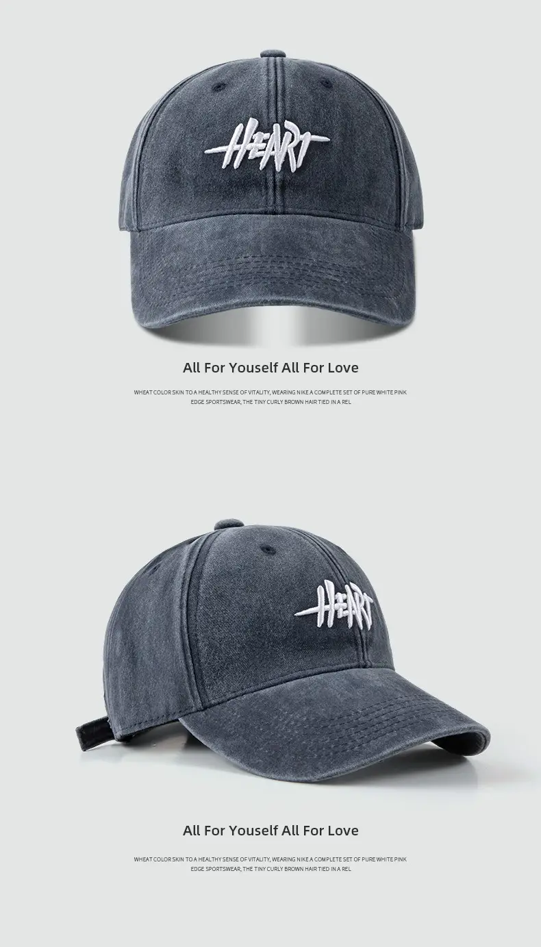 Embroidered Peaked Baseball Cap for Men Women, Adjustable, Cotton, Multi Color — feature 7