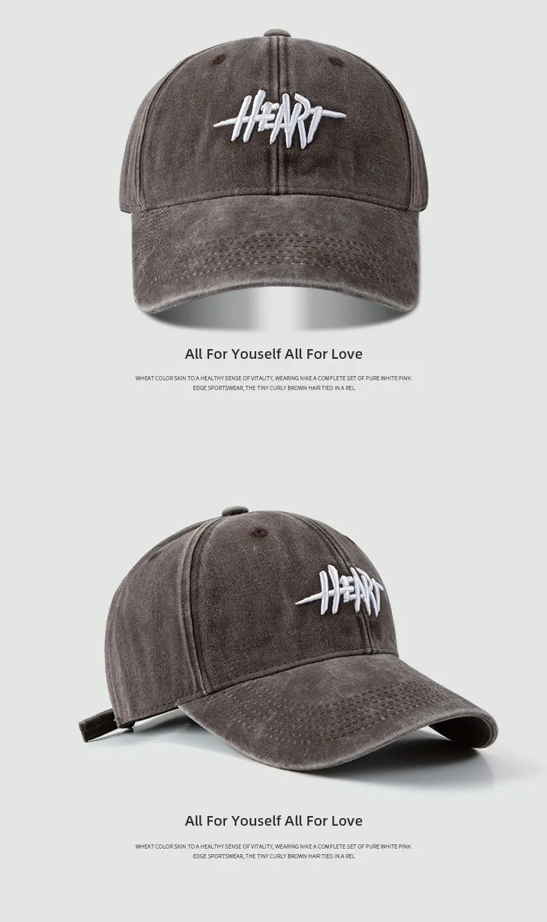 Embroidered Peaked Baseball Cap for Men Women, Adjustable, Cotton, Multi Color — feature 8
