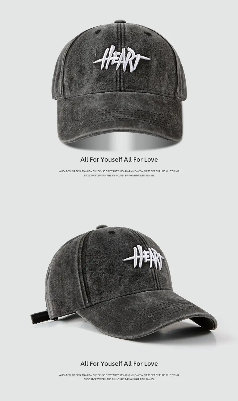 Embroidered Peaked Baseball Cap for Men Women, Adjustable, Cotton, Multi Color — feature 9