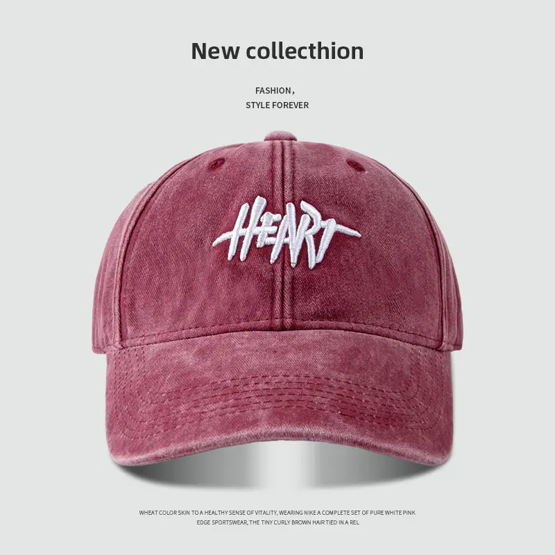 Embroidered Peaked Baseball Cap for Men Women, Adjustable, Cotton, Multi Color - Image 3