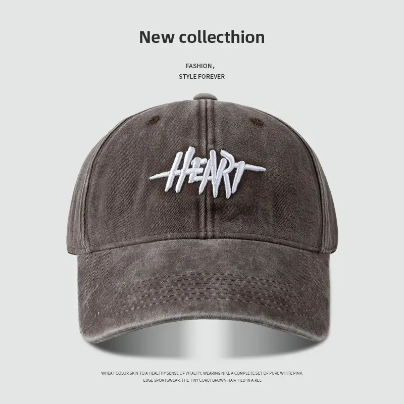 Embroidered Peaked Baseball Cap for Men Women, Adjustable, Cotton, Multi Color - Image 4