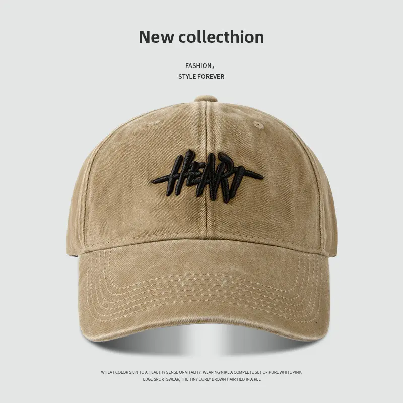 Embroidered Peaked Baseball Cap for Men Women, Adjustable, Cotton, Multi Color - Image 5