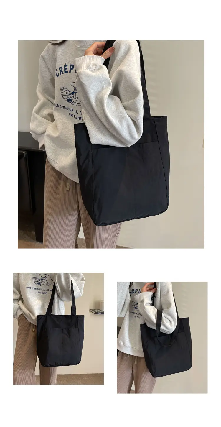 Women's Green Waterproof Nylon Tote Bag — feature 10