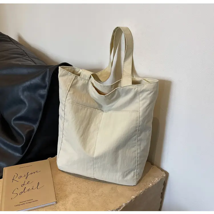 Women's Green Waterproof Nylon Tote Bag — feature 15
