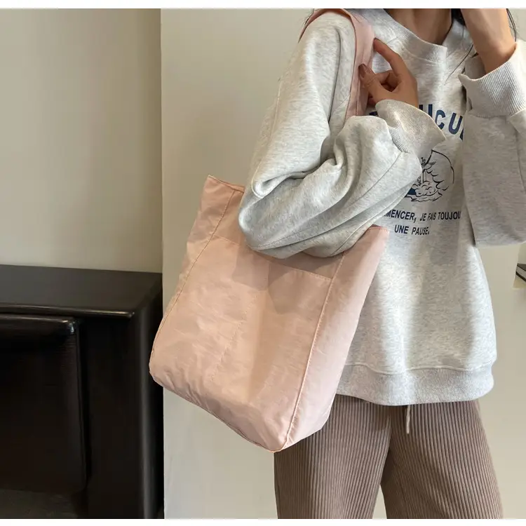 Women's Green Waterproof Nylon Tote Bag — feature 18