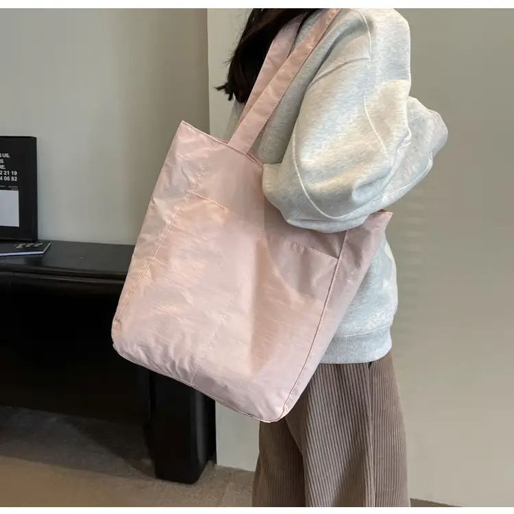 Women's Green Waterproof Nylon Tote Bag — feature 19