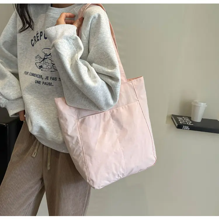 Women's Green Waterproof Nylon Tote Bag — feature 21