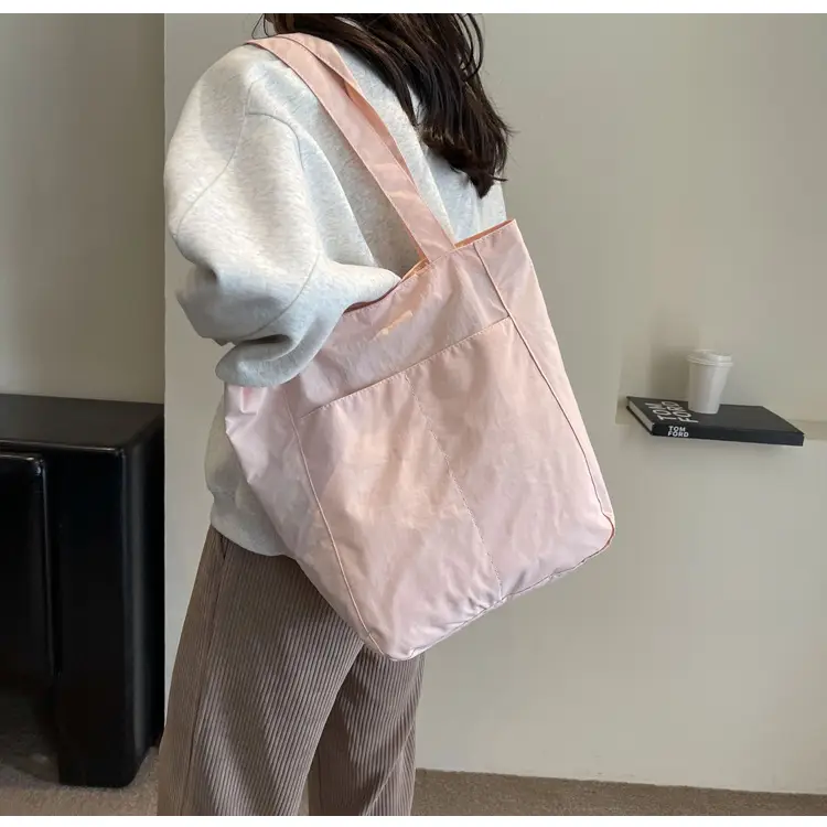 Women's Green Waterproof Nylon Tote Bag — feature 22