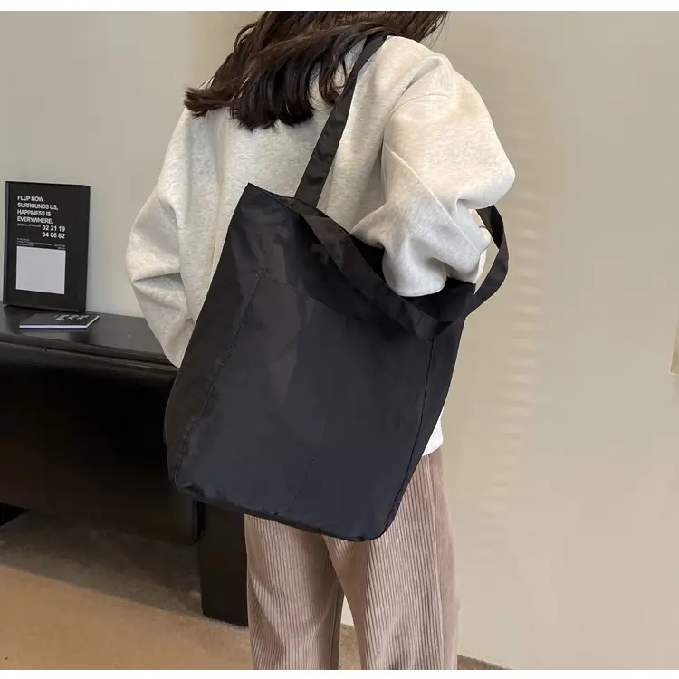 Women's Green Waterproof Nylon Tote Bag — feature 27