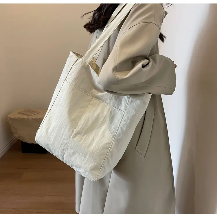 Women's Green Waterproof Nylon Tote Bag — feature 39