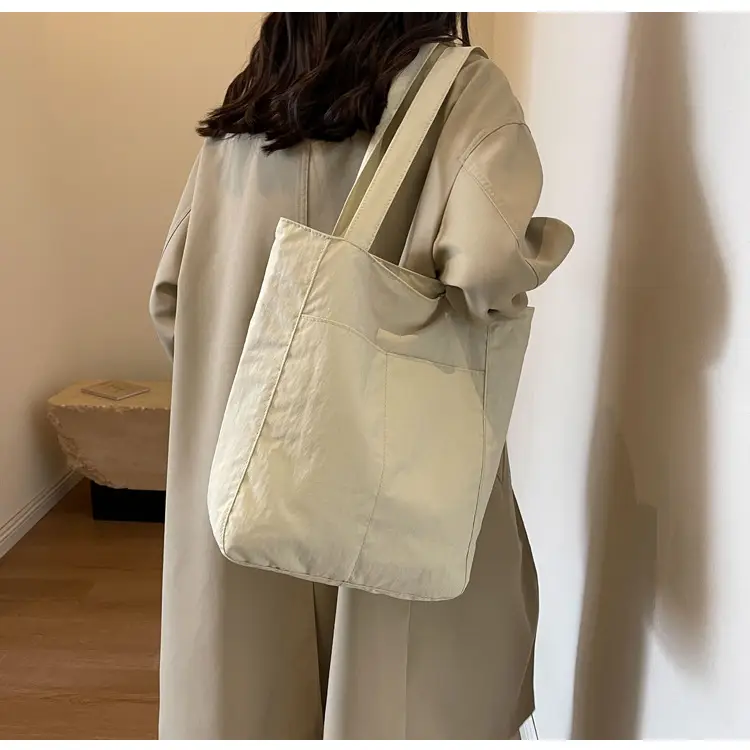 Women's Green Waterproof Nylon Tote Bag — feature 40