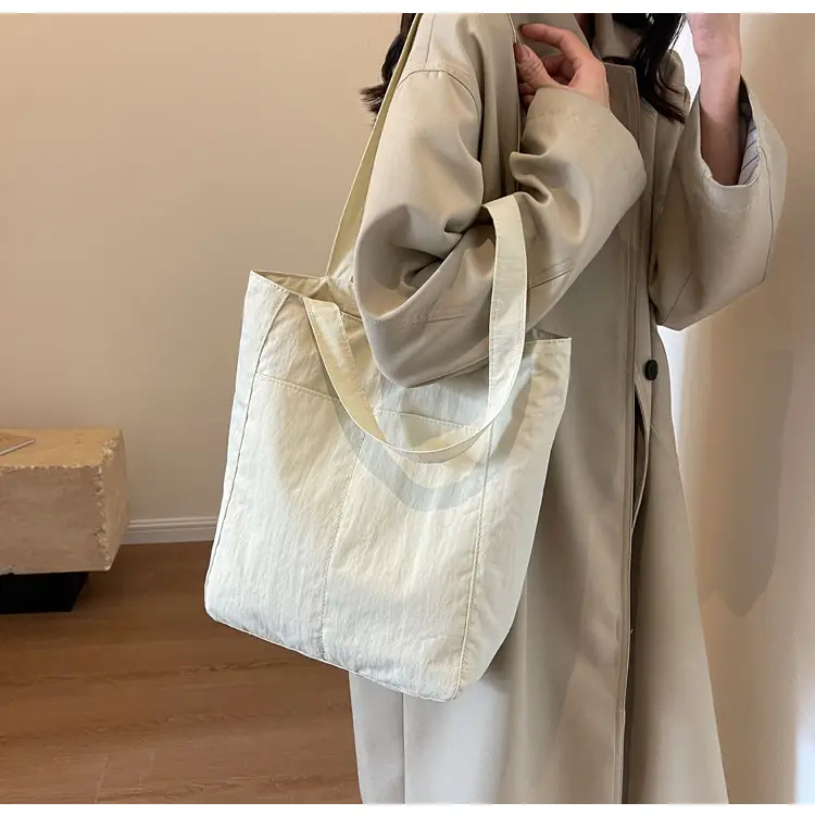 Women's Green Waterproof Nylon Tote Bag — feature 41