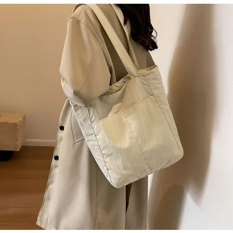 Women's Green Waterproof Nylon Tote Bag — feature 43