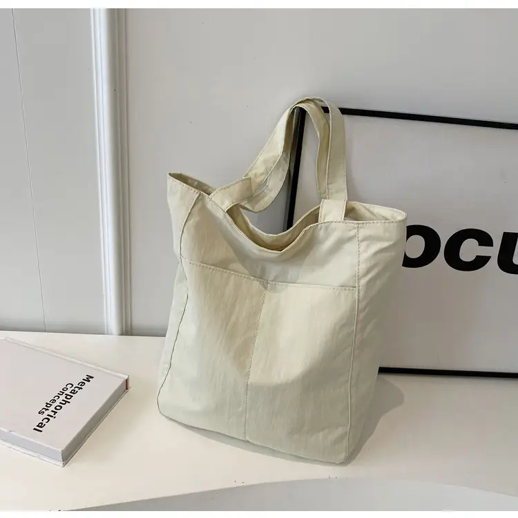 Women's Green Waterproof Nylon Tote Bag — feature 47