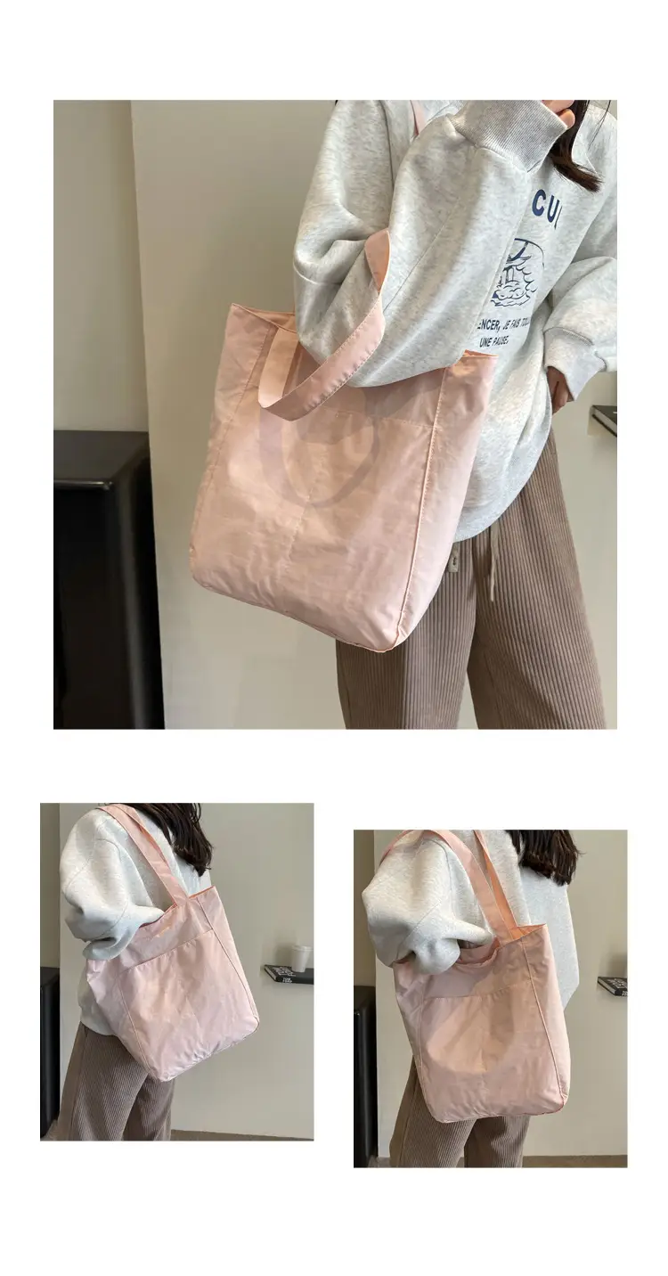 Women's Green Waterproof Nylon Tote Bag — feature 9