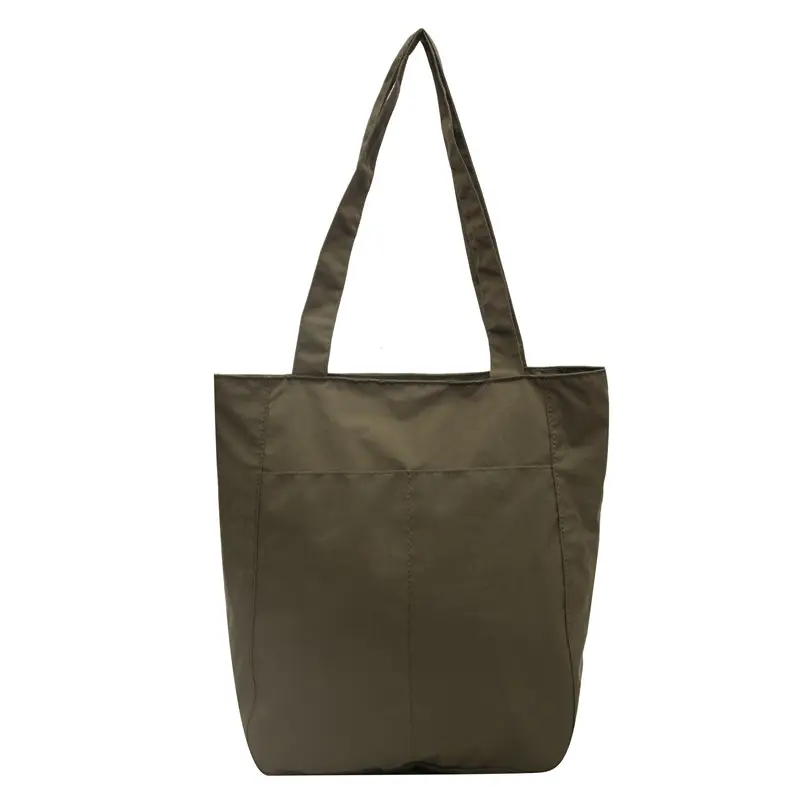 Women's Green Waterproof Nylon Tote Bag - Image 2
