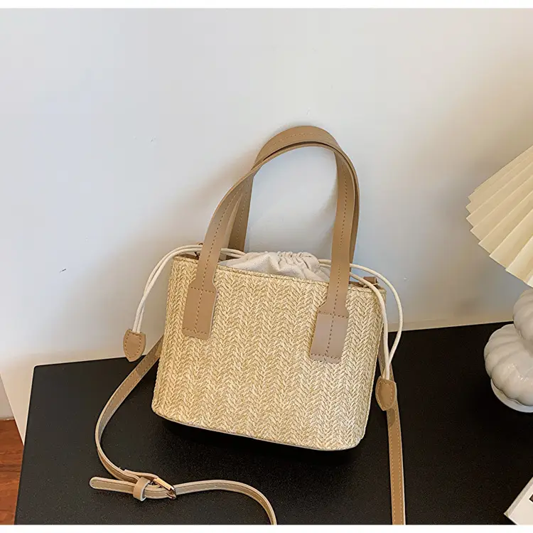 Women Straw Woven Shoulder Bag Summer Casual New Arrival - Image 2