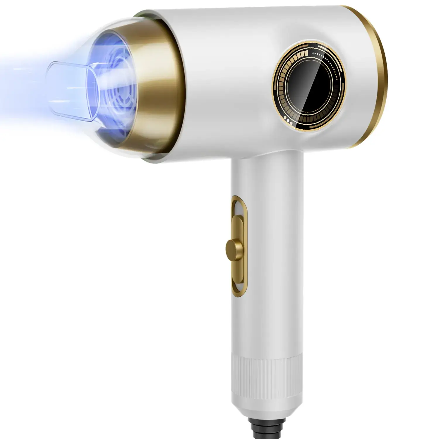 Green Hair Dryer 21mS Cold Hot Blue Light