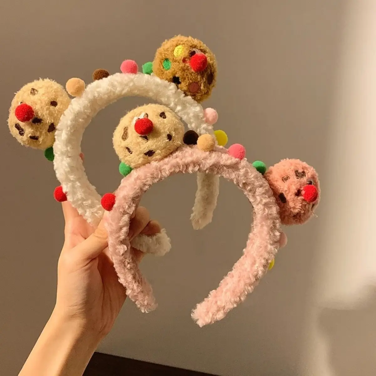 Sweet Cookie Face Mask Headband for Girls Wide Bristle Hair Accessory - Image 6