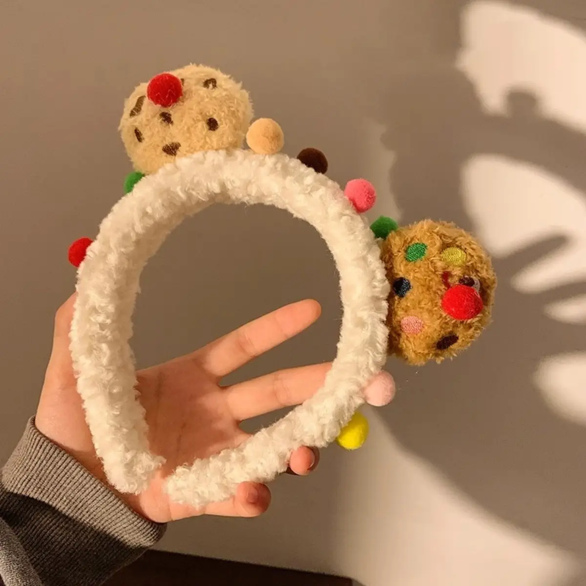 Sweet Cookie Face Mask Headband for Girls Wide Bristle Hair Accessory - Image 8