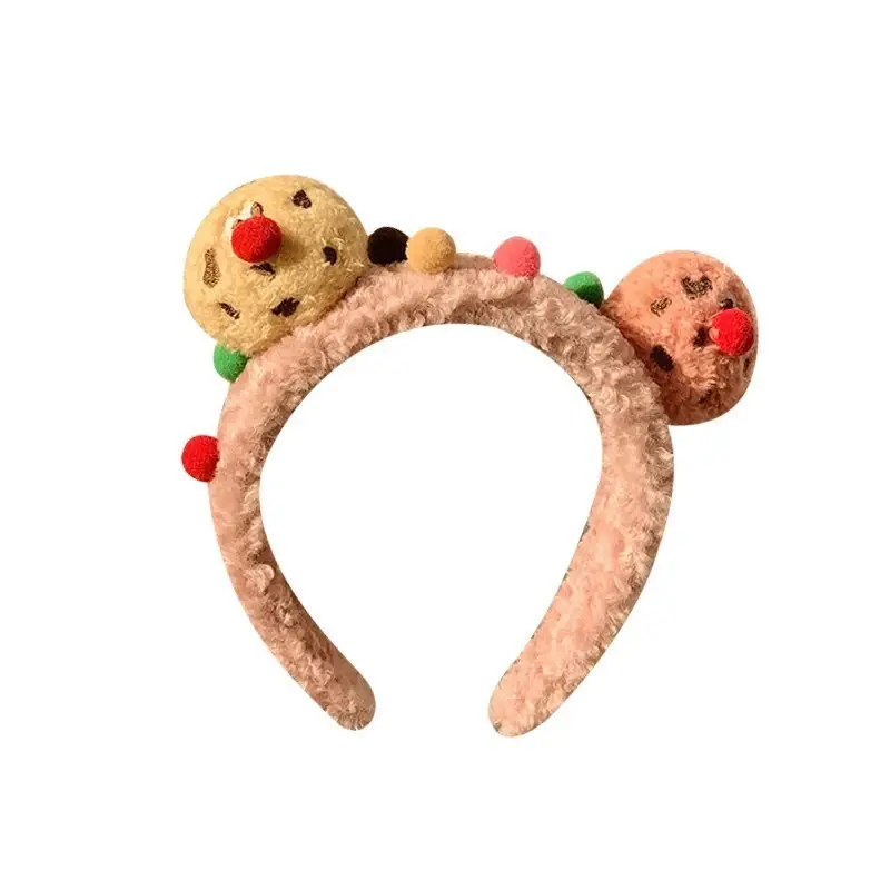 Sweet Cookie Face Mask Headband for Girls Wide Bristle Hair Accessory - Image 9