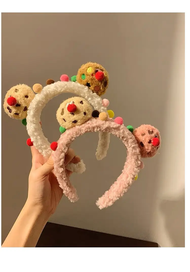 Sweet Cookie Face Mask Headband for Girls Wide Bristle Hair Accessory — feature 6