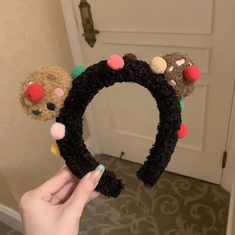 Sweet Cookie Face Mask Headband for Girls Wide Bristle Hair Accessory - Image 4