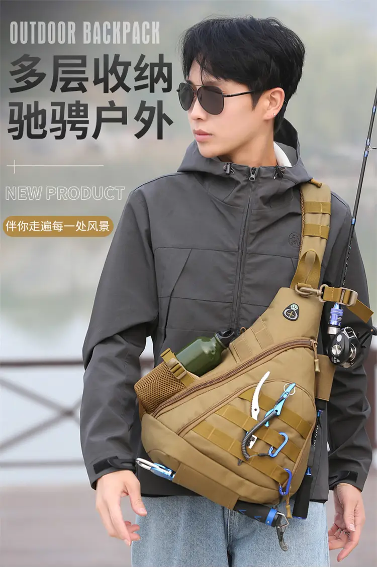 Tactical Shoulder Bag Black New Outdoor Sports Charging — feature 3
