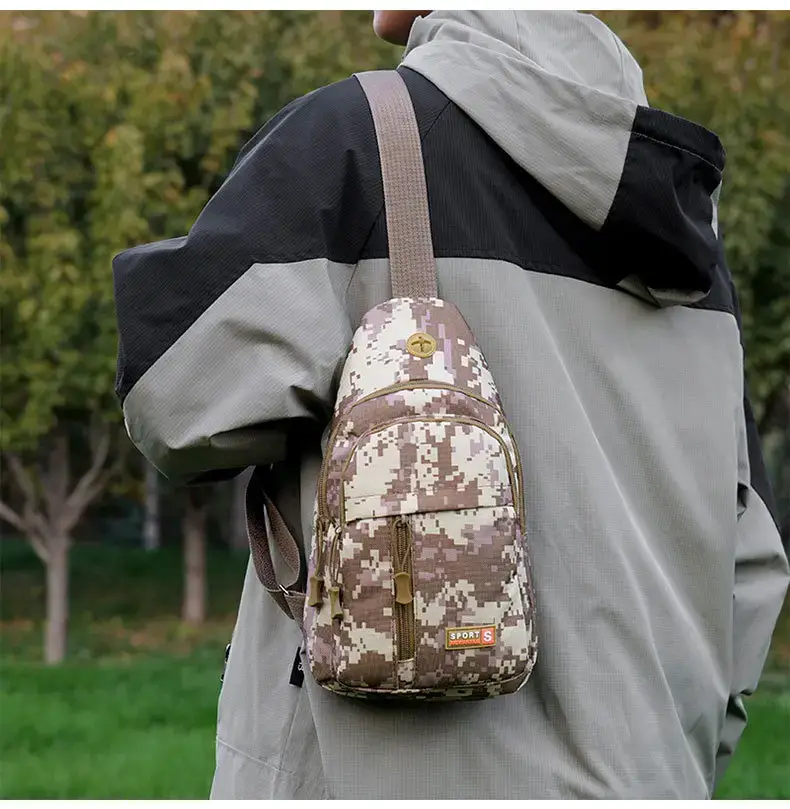 Men's Digital Print Messenger Bag High Capacity Sports Casual — feature 11