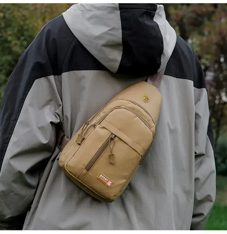 Men's Digital Print Messenger Bag High Capacity Sports Casual — feature 14
