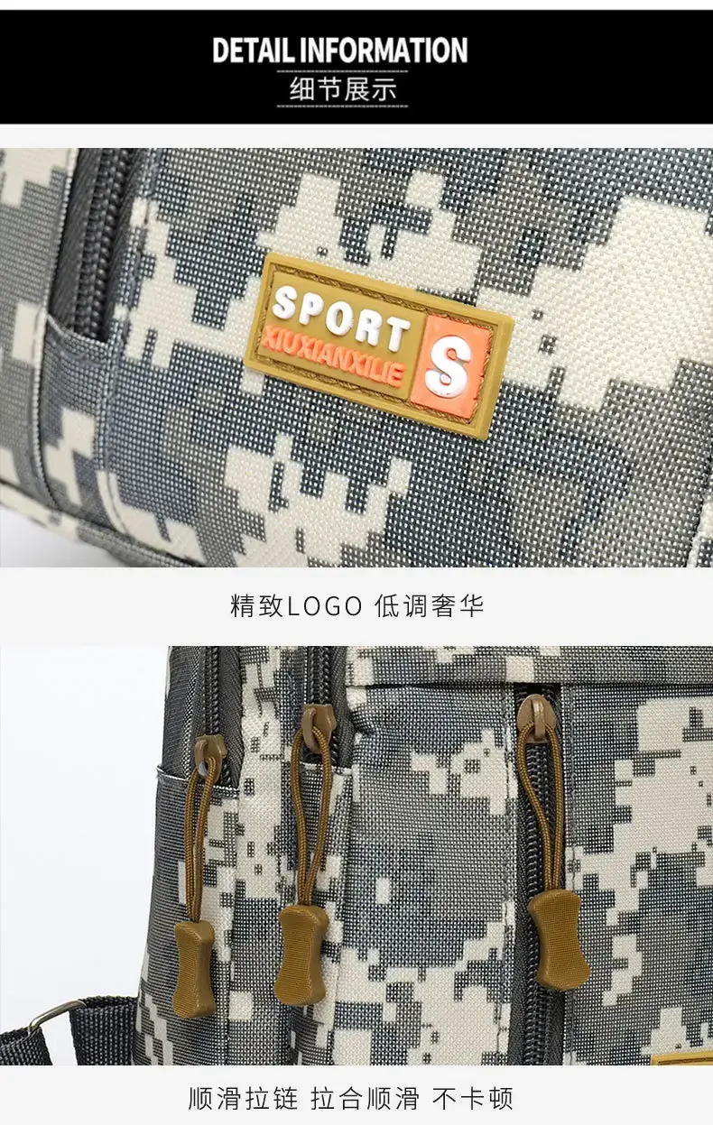 Men's Digital Print Messenger Bag High Capacity Sports Casual — feature 8