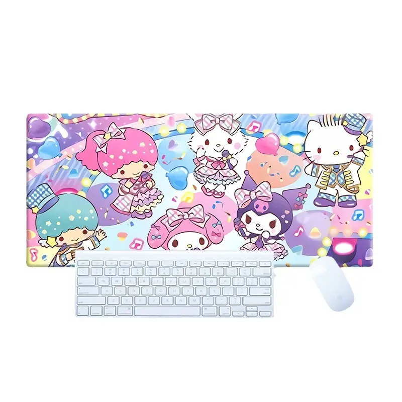 Sanrio Mouse Pad Kuromi Keyboard Anti-Slip Mat Cinnamoroll Female Study Desk Mat Computer Desk Cartoon Large Size - Image 33