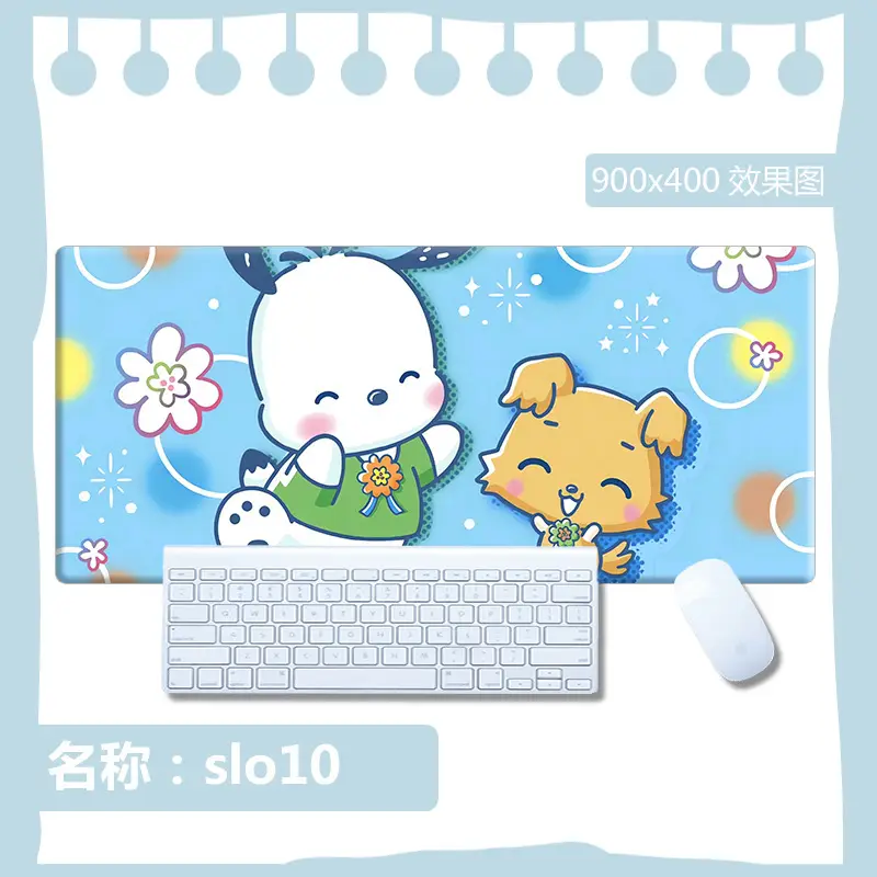 Sanrio Mouse Pad Kuromi Keyboard Anti-Slip Mat Cinnamoroll Female Study Desk Mat Computer Desk Cartoon Large Size - Image 9