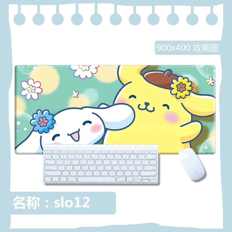 Sanrio Mouse Pad Kuromi Keyboard Anti-Slip Mat Cinnamoroll Female Study Desk Mat Computer Desk Cartoon Large Size - Image 11