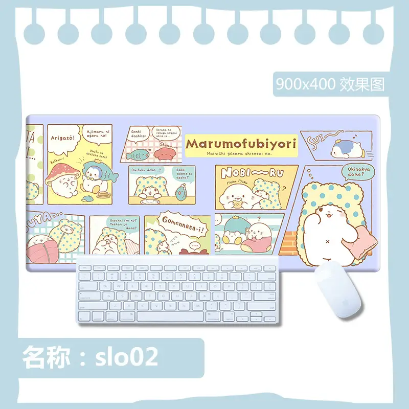 Sanrio Mouse Pad Kuromi Keyboard Anti-Slip Mat Cinnamoroll Female Study Desk Mat Computer Desk Cartoon Large Size - Image 2
