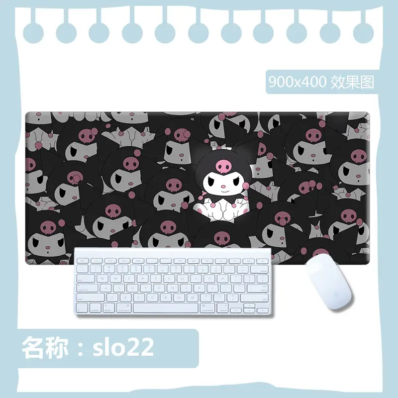 Sanrio Mouse Pad Kuromi Keyboard Anti-Slip Mat Cinnamoroll Female Study Desk Mat Computer Desk Cartoon Large Size - Image 20