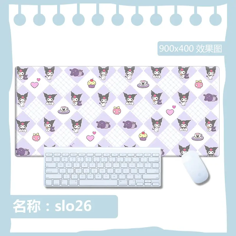 Sanrio Mouse Pad Kuromi Keyboard Anti-Slip Mat Cinnamoroll Female Study Desk Mat Computer Desk Cartoon Large Size - Image 24